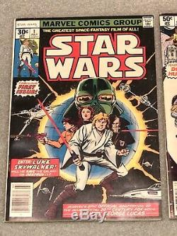 Marvel Comics Star Wars 1977 1 42 68 1st Print High Grade with White Pages Lot