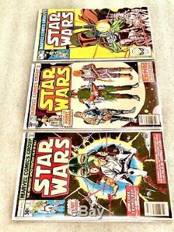 Marvel Comics Star Wars 1977 1 42 68 1st Print High Grade with White Pages Lot