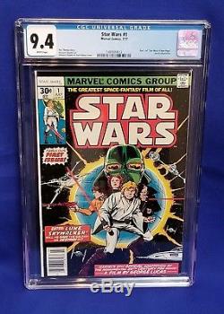 Marvel Comics Star Wars #1 1977 Graded CGC 9.4 WHITE PAGES First Print