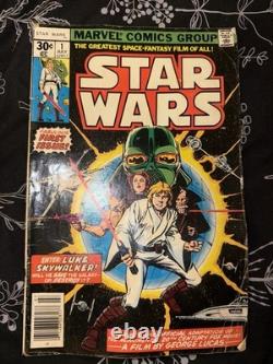 Marvel Comics Star Wars #1 First Issue 30¢ Variant (1977) Chaykin Cover Marvel Comics Star Wars #1 First Issue 30¢ Variant (1977) Chaykin Cover