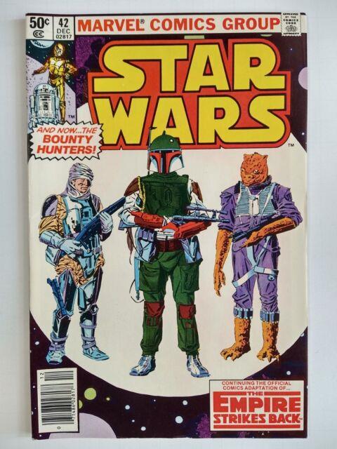 Marvel Comics Star Wars #42 Newsstand 1st Appearances Bounty Hunters Vf- 7.5
