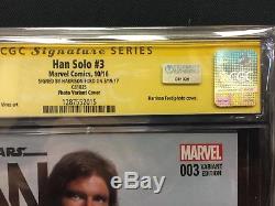 Marvel Comics Star Wars Han Solo #3 Signed Autographed Harrison Ford CGC SS 9.8