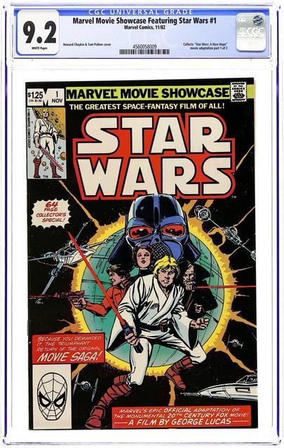 Marvel Movie Showcase Featuring Star Wars 1d Cgc 9.2 1982 4560058009