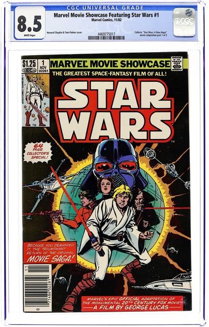 Marvel Movie Showcase Featuring Star Wars 1n Cgc 8.5 1982 4469775017