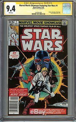 Marvel Movie Showcase Featuring Star Wars #1 CGC 9.4 NM SIGNED STAN LEE Comics