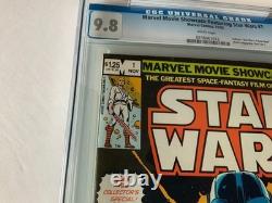 Marvel Movie Showcase Featuring Star Wars 1 Cgc 9.8 White Pages Comics 1982 Marvel Movie Showcase Featuring Star Wars 1 Cgc 9.8 White Pages Comics 1982