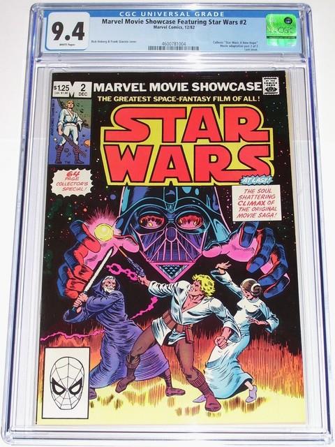 Marvel Movie Showcase Featuring Star Wars #2 Cgc 9.4 A New Hope Part 2 Of 2
