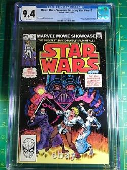 Marvel Movie Showcase Featuring Star Wars #2 CGC 9.4 White Pages 1982 Vader App