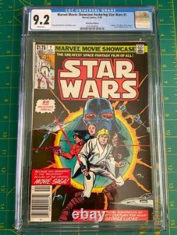 Marvel Movie Showcase Star Wars 1 CGC 9.2 WP Newsstand 1982 Vader Skywalker