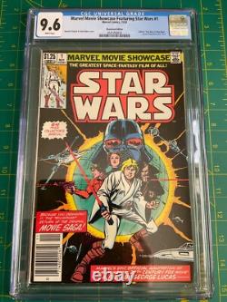 Marvel Movie Showcase Star Wars 1 CGC 9.6 Newsstand WP 1982 Vader Skywalker