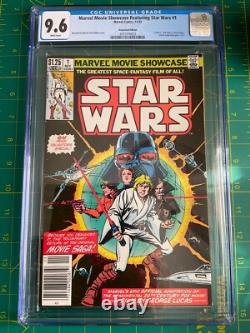 Marvel Movie Showcase Star Wars 1 CGC 9.6 Newsstand WP 1982 Vader Skywalker