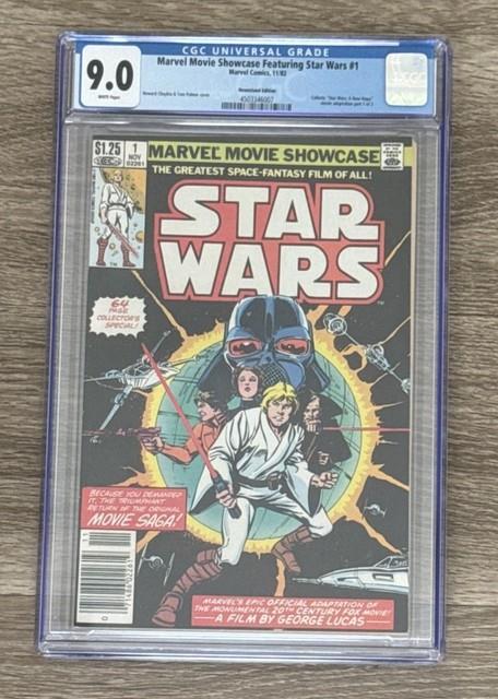 Marvel Movie Showcase Star Wars #1, Newsstand (1982) Cgc 9.0