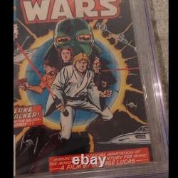 Marvel STAR WARS #1 1977 1st Print CGC 8.0 Newsstand KEY ISSUE Vader Luke 1st Ap