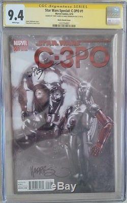 Marvel STAR WARS SPECIAL C-3PO #1 CGC SS 9.4 X2 Red Arm 11000 Variant Cover