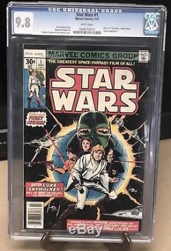 Marvel Star Wars # 1 CGC 9.8 1977 Highest Grade Perfect Collectible Xmas Gift