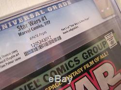 Marvel Star Wars 1 CGC 9.8 White Pages 1977 1st Luke Skywalker Darth Vader Leia