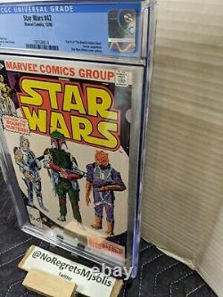 Marvel Star Wars #42 1980 CGC 9.6 1st app Boba Fett Disney + Mandalorian