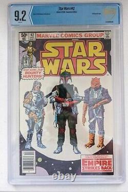 Marvel Star Wars #42 CBCS 9.2 Newsstand 1st Boba Fett & full Yoda VINTAGE