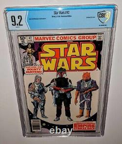 Marvel Star Wars #42 CBCS 9.2 Newsstand 1st Boba Fett & full Yoda VINTAGE