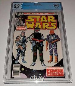 Marvel Star Wars #42 CBCS 9.2 Newsstand 1st Boba Fett & full Yoda VINTAGE