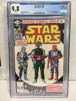 Marvel Star Wars 42 NM/M CGC 9.8 White Pages 1st App Boba Fett and Yoda