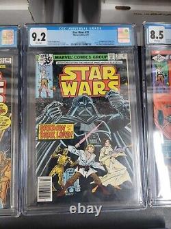 Marvel Star Wars Comics # 20-21-25-26-27-28 White Pages Graded Lot of 6 READ
