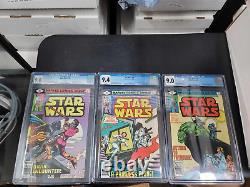 Marvel Star Wars Comics #'s 29-30-31 White Pages Graded Read Lot of 3