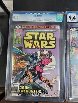 Marvel Star Wars Comics #'s 29-30-31 White Pages Graded Read Lot of 3