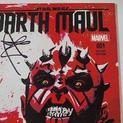 Marvel Star Wars Darth Maul (2017) #1 Unknown Comics Variant Signed By Ray Park