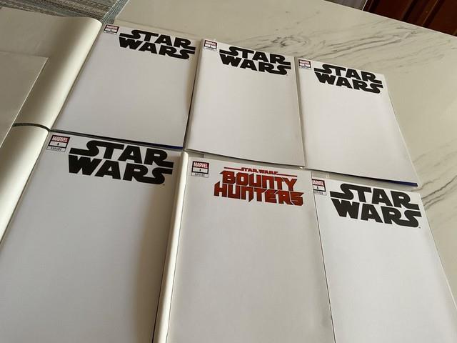 Marvel Star Wars Comic Book Lot Blank Cover Variants