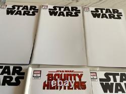 Marvel Star Wars comic book lot Blank cover variants