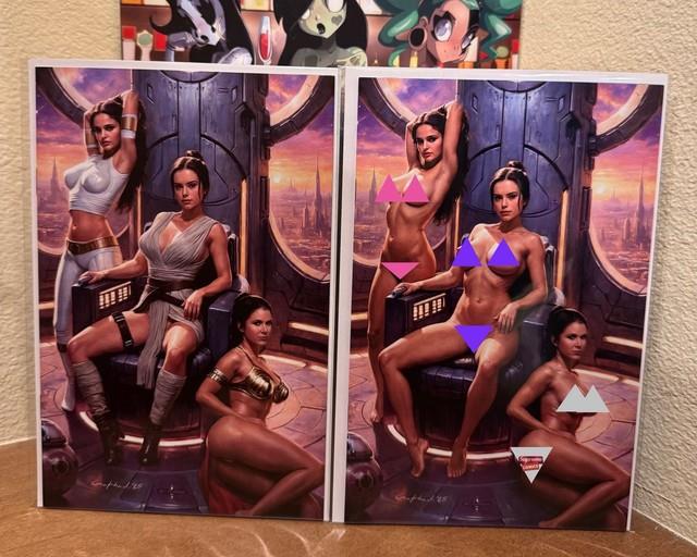 Nathan Lorenzana Padme Jedi Kickstarter Nice & Full Chase 2 Book Set Nm