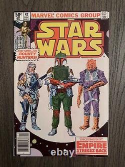 Nm / High Grade! Star Wars #42 1st Appearance Of Boba Fett Newsstand Variant