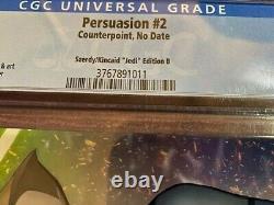 PERSUASION #2 CGC 9.8 NM/MT Star Wars Jedi Virgin Cover ahsoka tano aayla secura