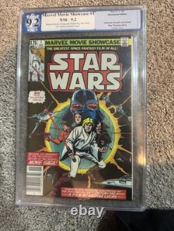 PGX 9.2 RARE NEWSSTAND Marvel Movie Showcase Featuring STAR WARS 1