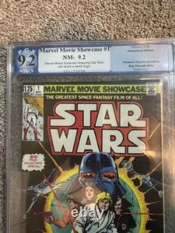 PGX 9.2 RARE NEWSSTAND Marvel Movie Showcase Featuring STAR WARS 1