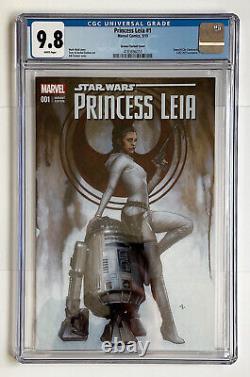 PRINCESS LEIA Star Wars #1 CGC 9.8 Granov Color Variant Cover 2015 Rare HTF