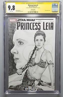 Princess Leia #1 Blank Sketch Variant Star Wars Slave Leia Carrie Fisher CGC 9.8