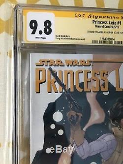Princess Leia #1 CGC SS Signed Carrie Fisher+ COA 9.8 Mint rare signature