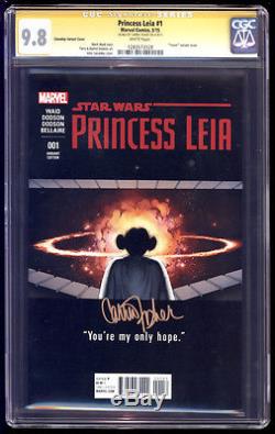 Princess Leia #1 Cassaday Teaser Variant SS CGC 9.8 Carrie Fisher Star Wars