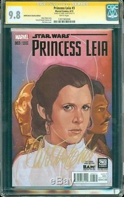 Princess Leia 3 Variant CGC As 9.8 Signed By Carrie Fisher BAM