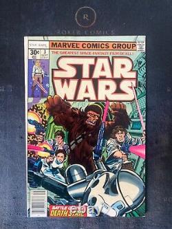 RARE 1977 NM Star Wars #3 (KEY ISSUE Part 3 to A New Hope movie Adaptation)