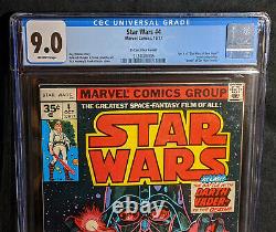 RARE 1977 Star Wars 35 Cent Variants CGC # 1 6.5, # 2 9.2, # 3 9.2, # 4 9.0