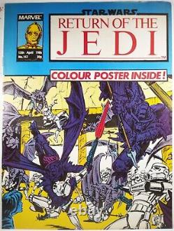 RETURN OF THE JEDI #147 MARVEL UK 1986 STAR WARS BOBA FETT POSTER Mandalorian