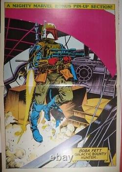 RETURN OF THE JEDI #147 MARVEL UK 1986 STAR WARS BOBA FETT POSTER Mandalorian