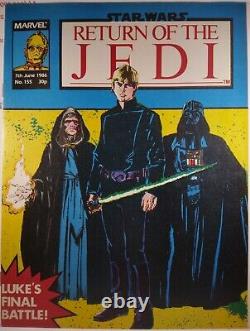 RETURN OF THE JEDI #155 VF MARVEL UK 1986 STAR WARS Darth Vader FINAL ISSUE