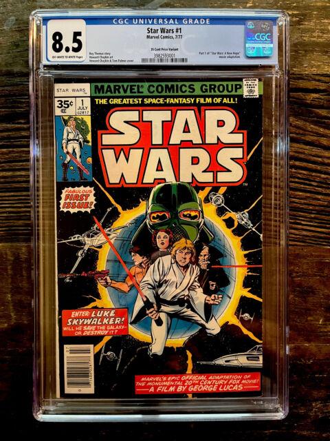 Rare 35 Cent Variant! Star Wars #1 Cgc 8.5 Off White To White Pages