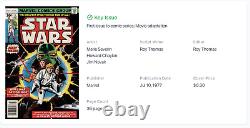 Rare 35 Cent Variant! Star Wars #1 CGC 8.5 Off White to White Pages
