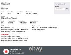 Rare 35 Cent Variant! Star Wars #2 CGC 9.0 WP 1st Appearance Obi-Wan Kenobi