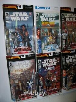 Retired rare Star Wars 30th Anniversary Exp Universe 12 Figure COMIC PACKS Lot